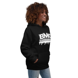BMG White Drippy Hoodie Unisex - Image 4