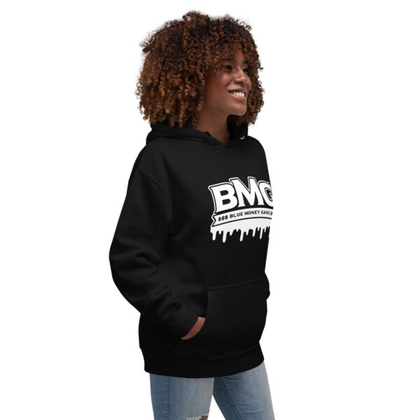 BMG White Drippy Hoodie Unisex - Image 4