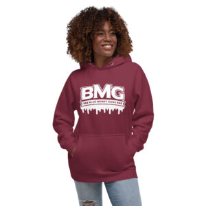 BMG White Drippy Hoodie Unisex - Image 6
