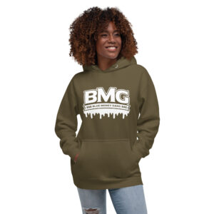 BMG White Drippy Hoodie Unisex - Image 9