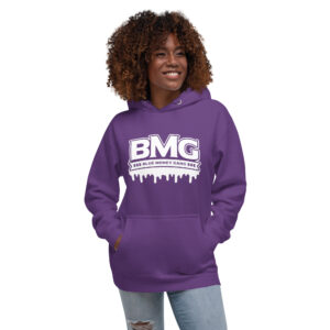 BMG White Drippy Hoodie Unisex - Image 8