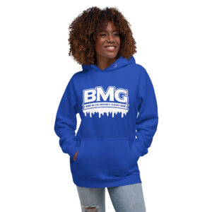 BMG White Drippy Hoodie Unisex - Image 7